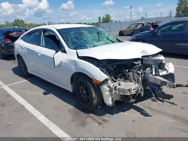 2HGFC2F53GH034876 — 2016 Honda Civic LX, Передняя часть (Front), фото до ремонта