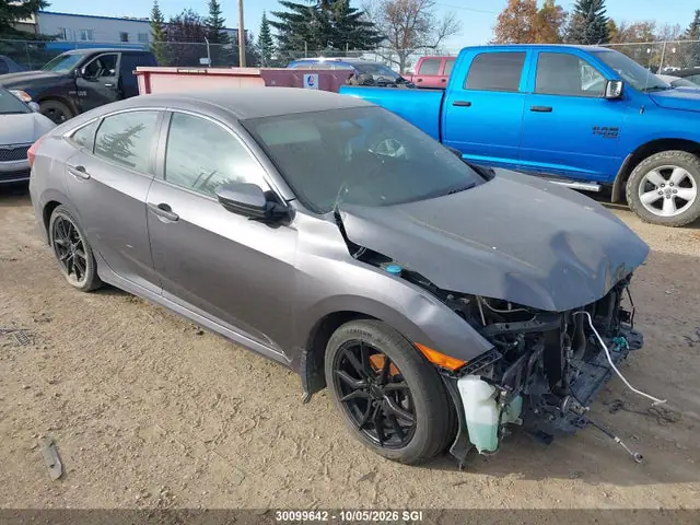 2HGFC2F56GH010202 — 2016 Honda Civic LX, Передняя часть (Front), фото до ремонта