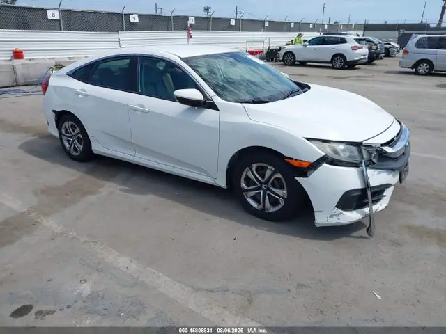 2HGFC2F59GH545850 — 2016 Honda Civic LX, Передняя часть (Front End), фото до ремонта