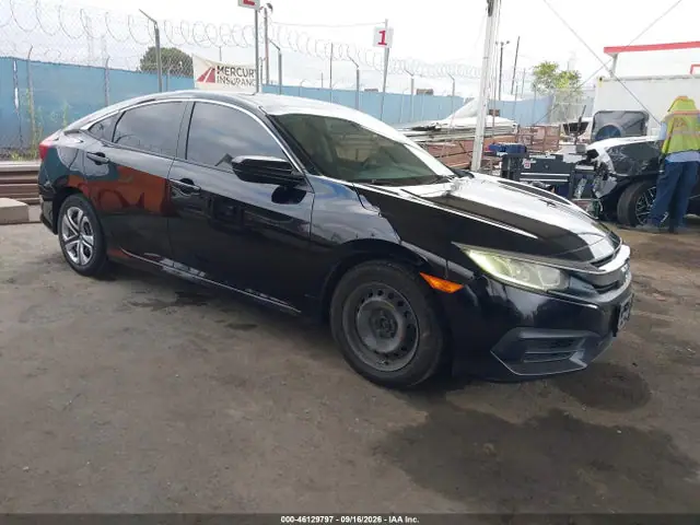 19XFC2F58GE235831 — 2016 Honda Civic LX, Левый бок (Left Side), фото до ремонта