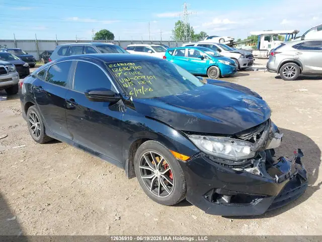 2HGFC2F51HH004101 — 2017 Honda Civic LX, Передняя часть (Front), фото до ремонта