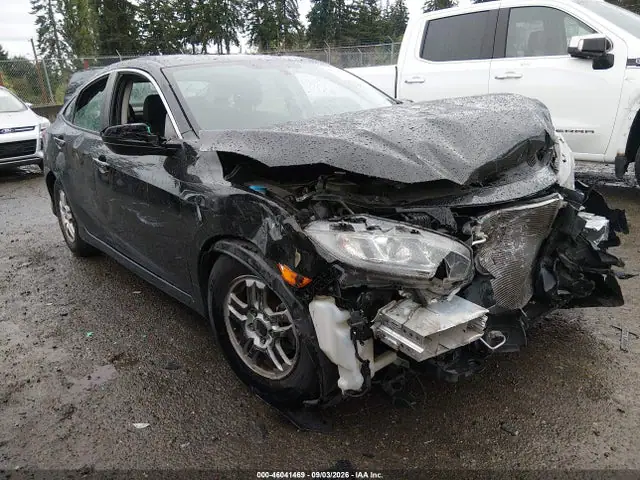 2HGFC2F58HH554265 — 2017 Honda Civic LX, Передняя часть (Front End), фото до ремонта