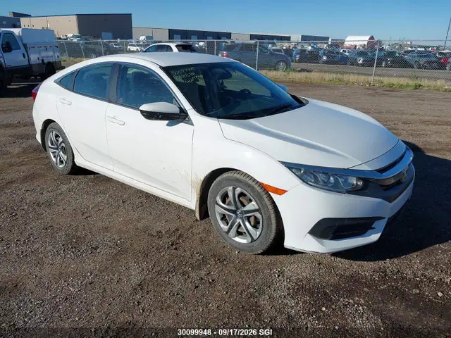 2HGFC2F54JH011596 — 2018 Honda Civic LX, Град (Hail), фото до ремонта
