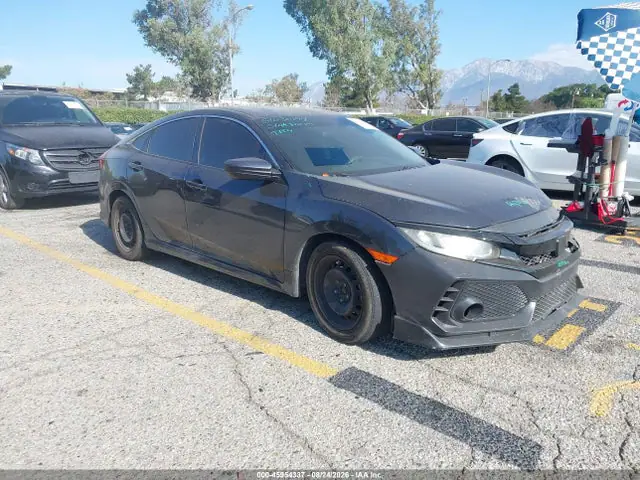 2HGFC2F5XJH523413 — 2018 Honda Civic LX, Передняя часть (Front End), фото до ремонта