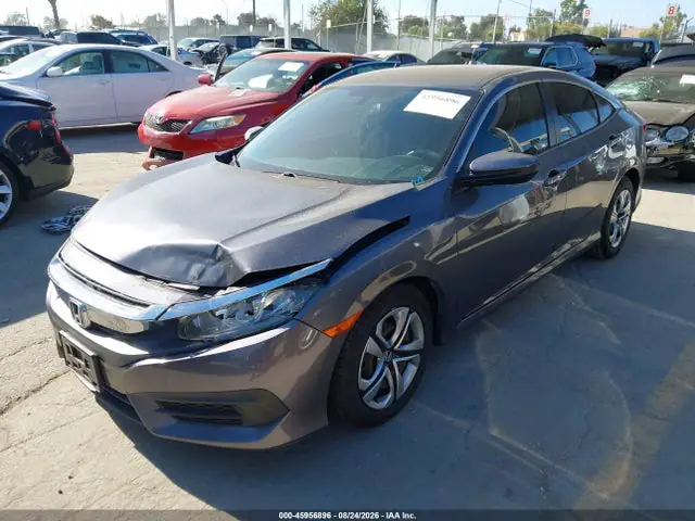 2HGFC2F53JH584537 — 2018 Honda Civic LX, фото 2 с аукциона IAAI 14.10.2026, Передняя часть справа