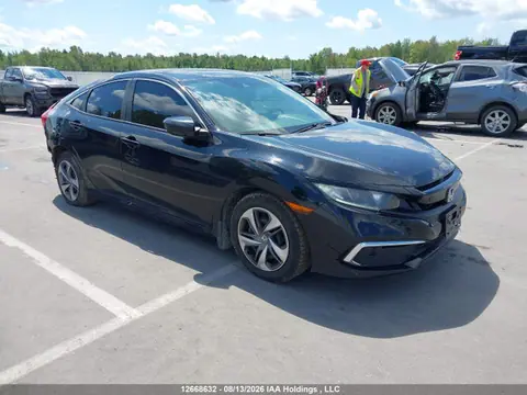 2HGFC2F56KH026120 — 2019 Honda Civic LX, Задняя часть (Rear), фото до ремонта