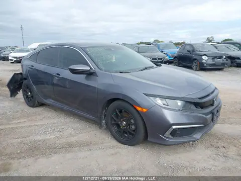 2HGFC2F52KH043691 — 2019 Honda Civic LX, Задняя часть (Rear), фото до ремонта