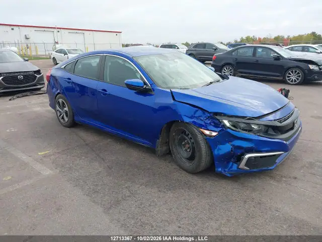 2HGFC2F5XLH009337 — 2020 Honda Civic LX, Передняя часть (Front), фото до ремонта