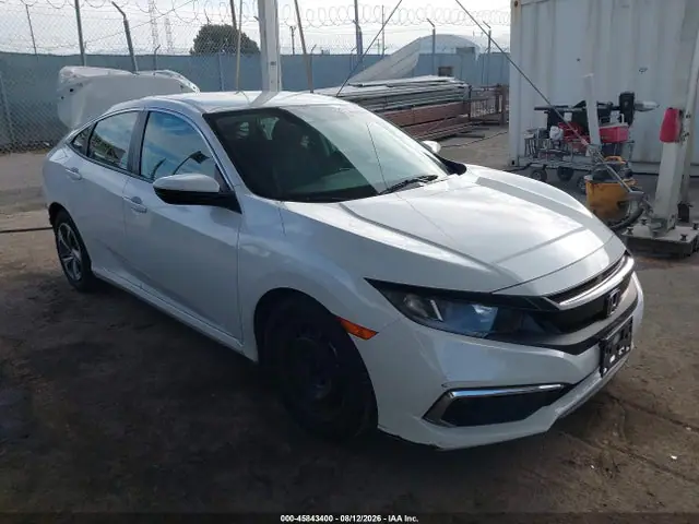 2HGFC2F63LH582542 — 2020 Honda Civic LX, Задняя часть (Rear), фото до ремонта