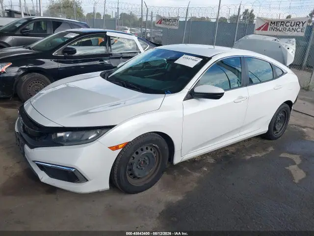2HGFC2F63LH582542 — 2020 Honda Civic LX, фото 2 с аукциона IAAI 30.09.2026, Задняя часть