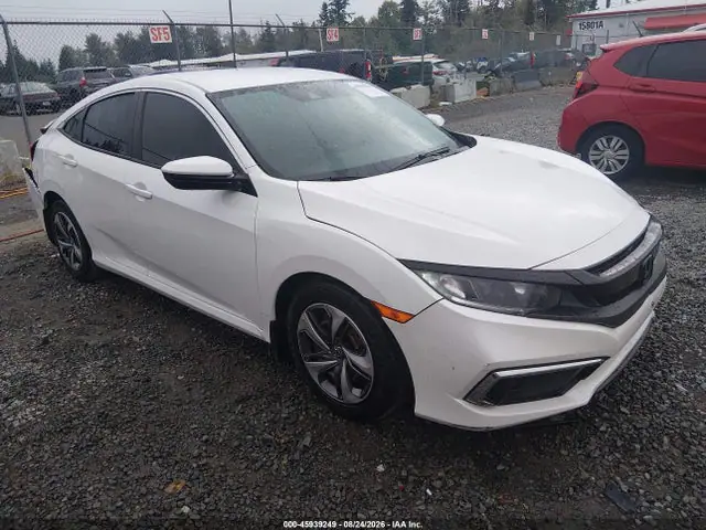 19XFC2F60LE201496 — 2020 Honda Civic LX, Передняя и задняя части (Front & Rear), фото до ремонта