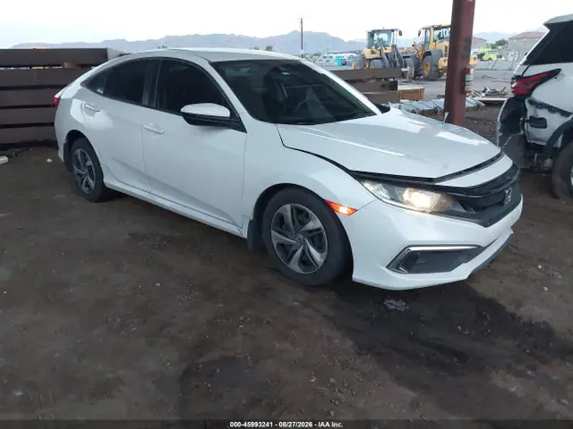 2HGFC2F67LH565534 — 2020 Honda Civic LX, Передняя и задняя части (Front & Rear), фото до ремонта