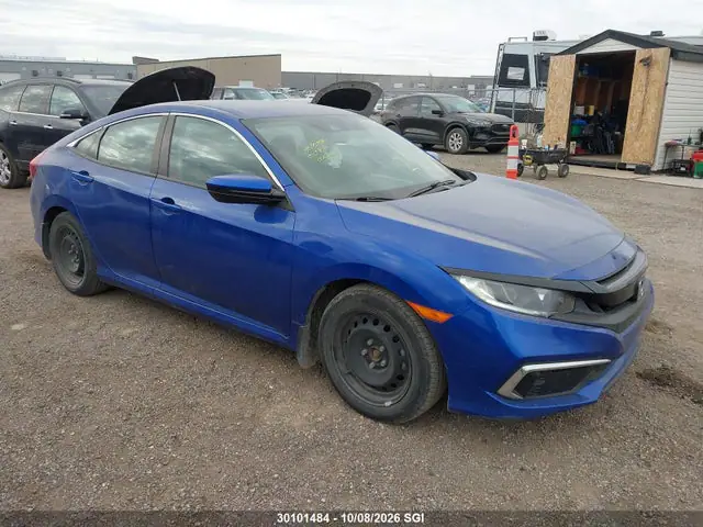 2HGFC2F50MH000860 — 2021 Honda Civic LX, Град (Hail), фото до ремонта