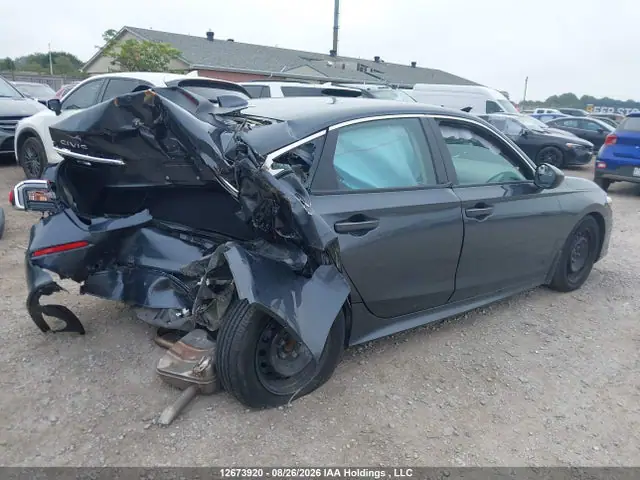 2022 Honda Civic Lx VIN 2HGFE2F24NH128441 фото 4