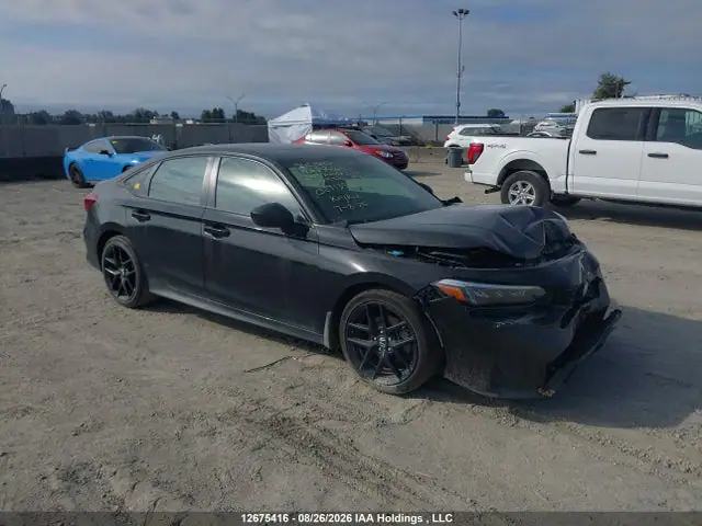 2HGFE4F81SH015820 — 2025 Honda Civic Sport/Sport Touring, Передняя часть (Front), фото до ремонта