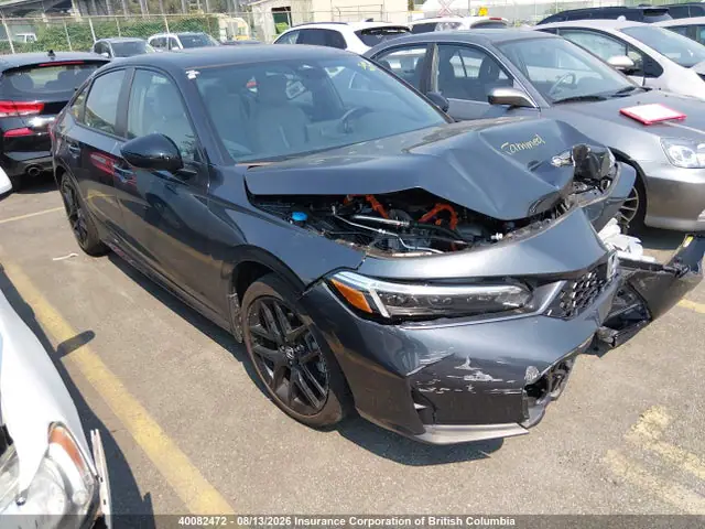 2HGFE4F82SH014076 — 2025 Honda Civic Sport/Sport Touring, Передняя часть (Front), фото до ремонта