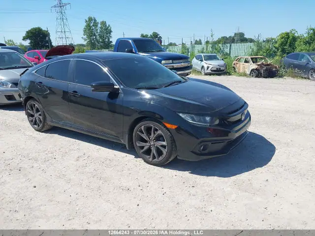 2HGFC2F84KH027762 — 2019 Honda Civic Sport, Задняя часть (Rear), фото до ремонта