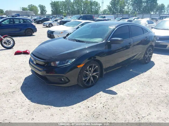 2HGFC2F84KH027762 — 2019 Honda Civic Sport, фото 2 с аукциона IAAI 14.10.2026, Задняя часть