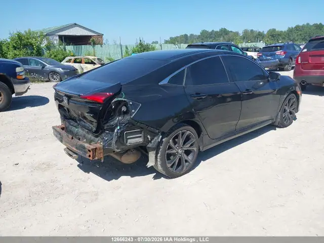 2HGFC2F84KH027762 — 2019 Honda Civic Sport, фото 4 с аукциона IAAI 14.10.2026, Задняя часть