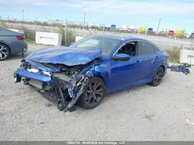 2HGFC2F85KH016575 — 2019 Honda Civic Sport, фото 2 с аукциона IAAI 14.10.2026, Передняя часть