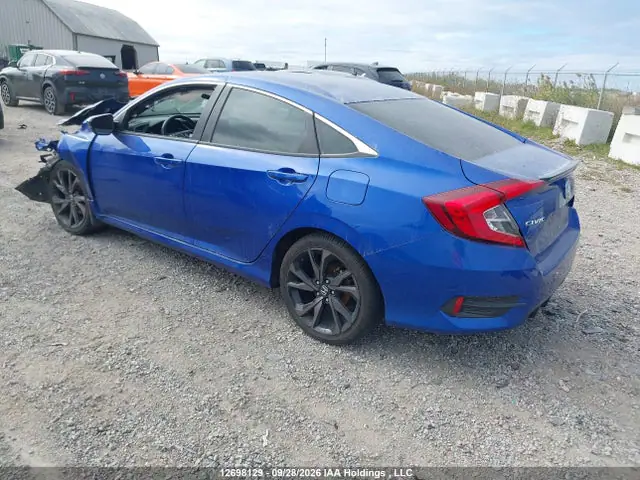 2HGFC2F85KH016575 — 2019 Honda Civic Sport, фото 3 с аукциона IAAI 14.10.2026, Передняя часть