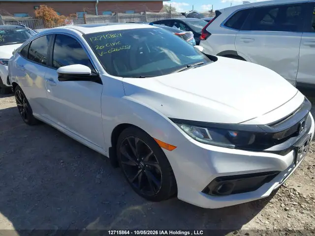 2HGFC2F85LH026038 — 2020 Honda Civic Sport, Задняя часть (Rear), фото до ремонта