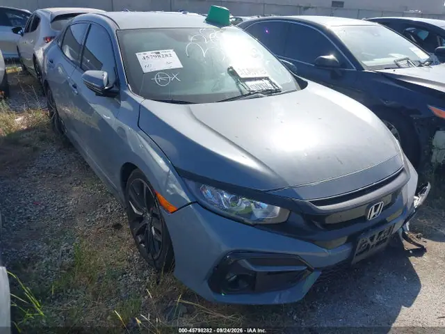 SHHFK7H4XLU410684 — 2020 Honda Civic Sport, Передняя часть (Front End), фото до ремонта