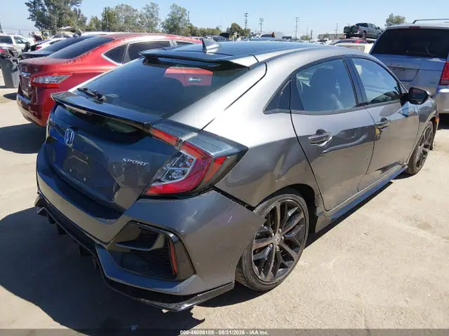 SHHFK7H43MU402959 — 2021 Honda Civic Sport, фото 4 с аукциона IAAI 14.10.2026, Задняя часть справа