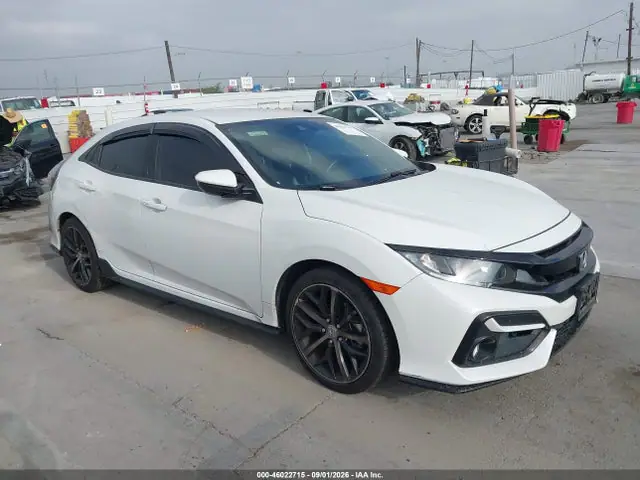 SHHFK7H43MU420376 — 2021 Honda Civic Sport, Задняя часть слева (Left Rear), фото до ремонта