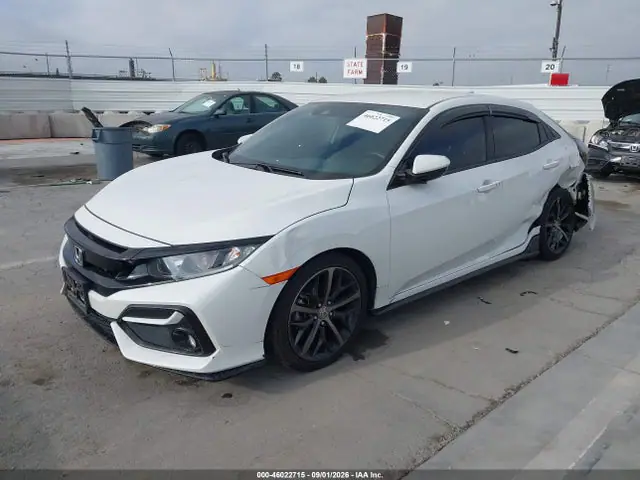 SHHFK7H43MU420376 — 2021 Honda Civic Sport, фото 2 с аукциона IAAI 14.10.2026, Задняя часть слева