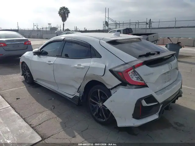 SHHFK7H43MU420376 — 2021 Honda Civic Sport, фото 3 с аукциона IAAI 14.10.2026, Задняя часть слева