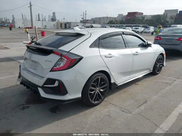 SHHFK7H43MU420376 — 2021 Honda Civic Sport, фото 4 с аукциона IAAI 14.10.2026, Задняя часть слева