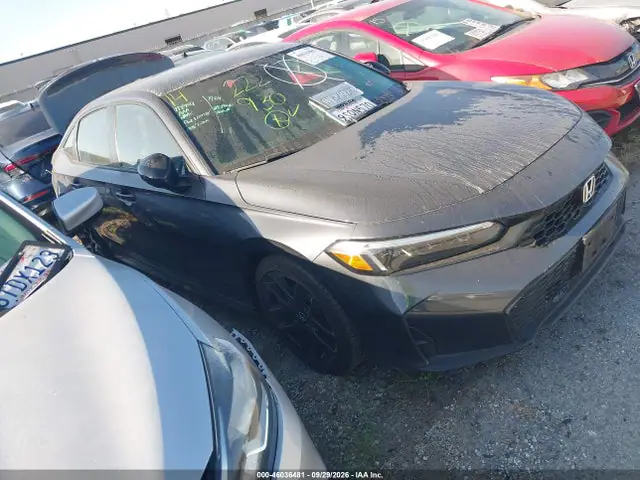 2HGFE2F53SH568043 — 2025 Honda Civic Sport, Задняя часть (Rear), фото до ремонта