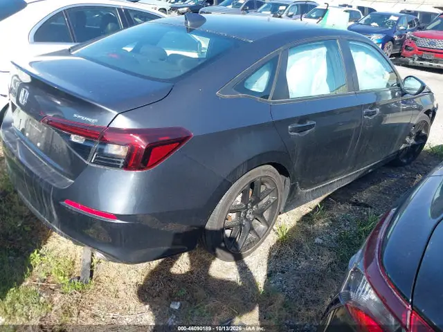 2HGFE2F53SH520896 — 2025 Honda Civic Sport, фото 4 с аукциона IAAI 14.10.2026, Передняя часть справа