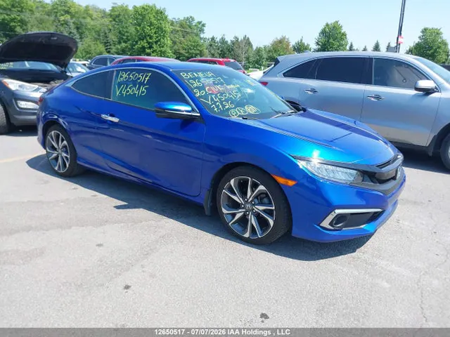 2020 Honda Civic Touring VIN 2HGFC3B98LH450415 фото 1