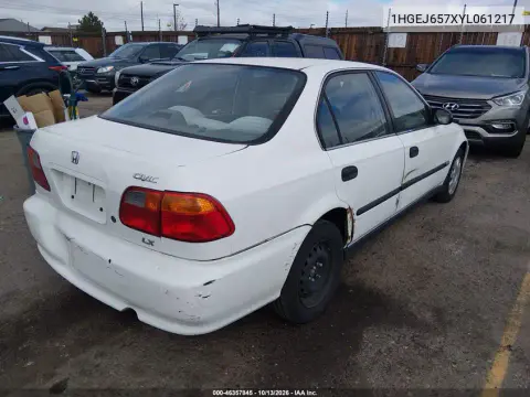 2000 Honda Civic Lx VIN 1HGEJ657XYL061217 фото 5