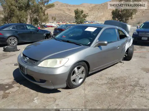 2004 Honda Civic Ex VIN 1HGEM219X4L006462 фото 2
