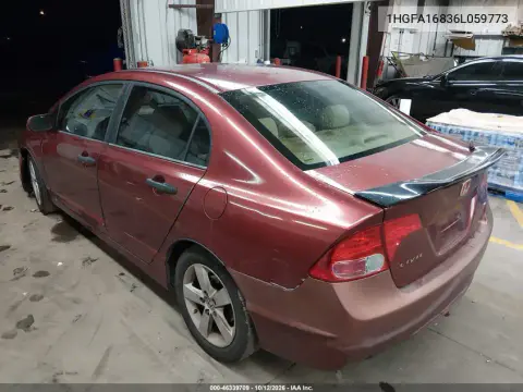 2006 Honda Civic Ex VIN 1HGFA16836L059773 фото 4
