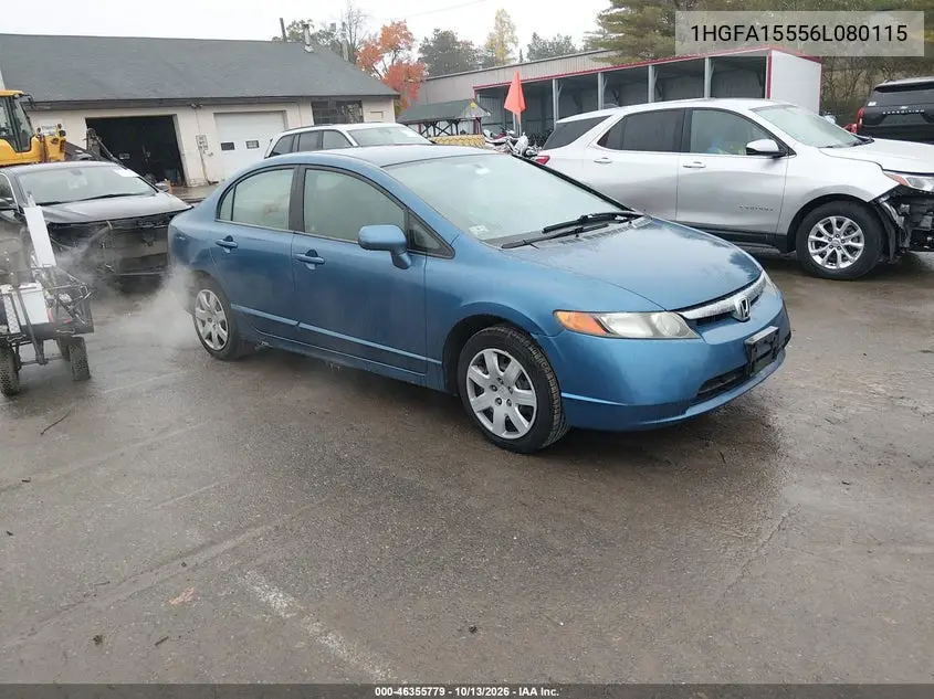 1HGFA15556L080115 — 2006 Honda Civic, фото 2 с аукциона IAAI 21.10.2026, Естественный износ