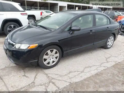 1HGFA16546L005534 — 2006 Honda Civic, фото 2 с аукциона IAAI, Естественный износ