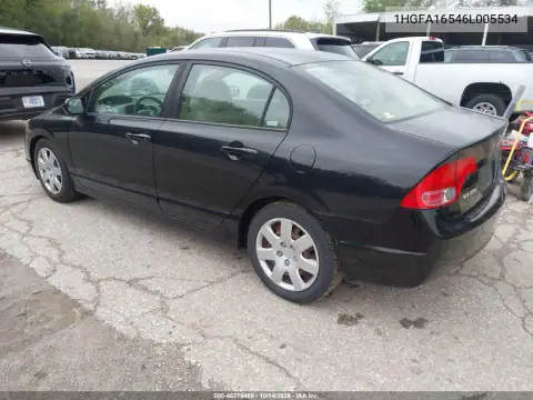 1HGFA16546L005534 — 2006 Honda Civic, фото 3 с аукциона IAAI, Естественный износ
