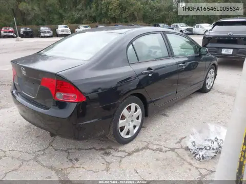 1HGFA16546L005534 — 2006 Honda Civic, фото 4 с аукциона IAAI, Естественный износ
