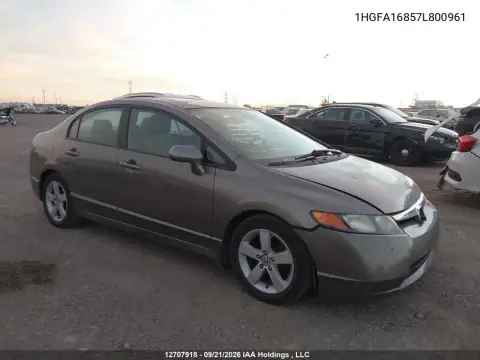 1HGFA16857L800961 — 2007 Honda Civic, Передняя часть, фото до ремонта