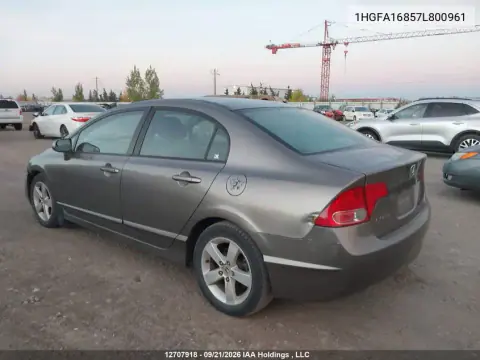 2007 Honda Civic Ex 4Dr VIN 1HGFA16857L800961 фото 4