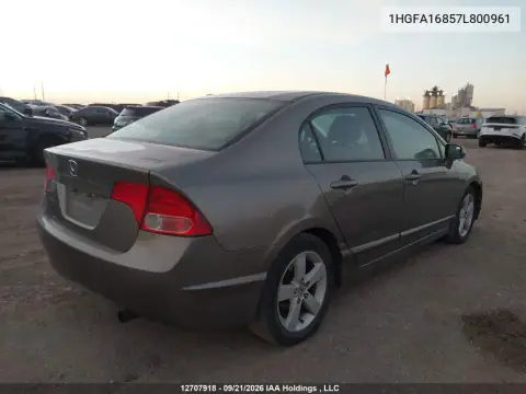 2007 Honda Civic Ex 4Dr VIN 1HGFA16857L800961 фото 5