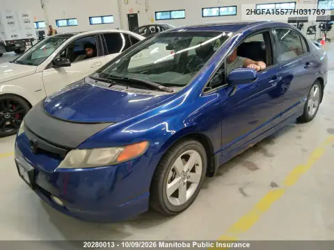2HGFA15577H031769 — 2007 Honda Civic, Град, фото до ремонта