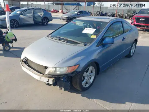 2007 Honda Civic Ex VIN 2HGFG12897H541134 фото 3
