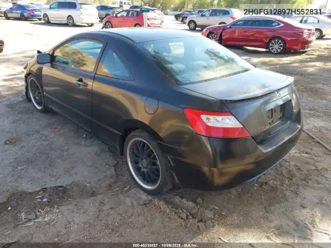 2007 Honda Civic Ex VIN 2HGFG12897H552831 фото 4