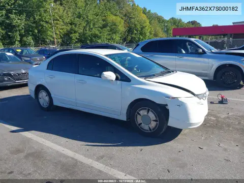 2007 Honda Civic Hybrid VIN JHMFA362X7S000182 фото 2