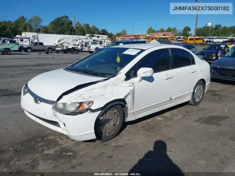 2007 Honda Civic Hybrid VIN JHMFA362X7S000182 фото 3